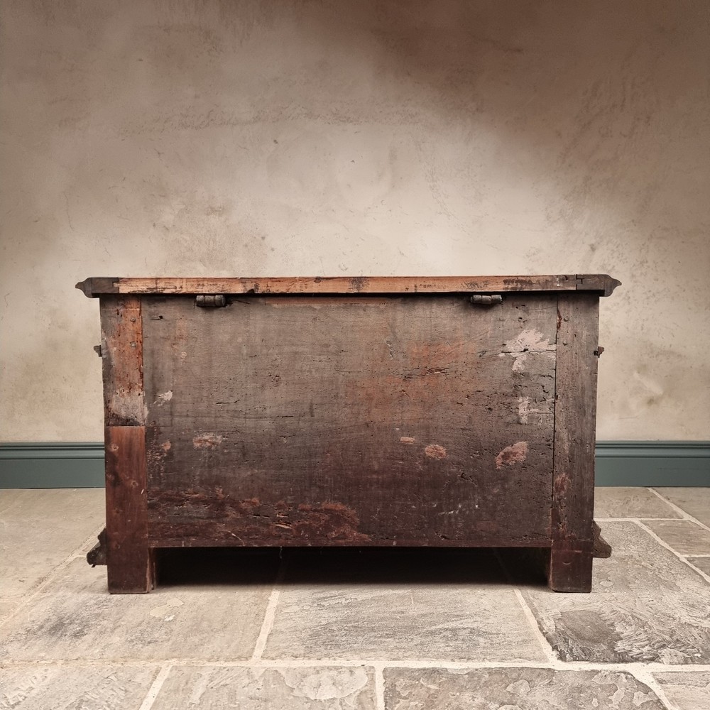 A 16th Century And Later Coffer.