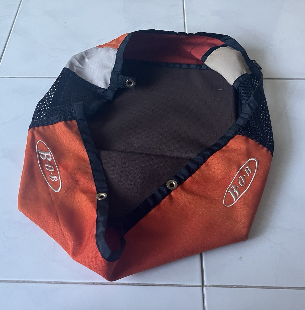 BOB Stroller Revolution Single Stroller Orange Brown White Lower Basket Lowboy.