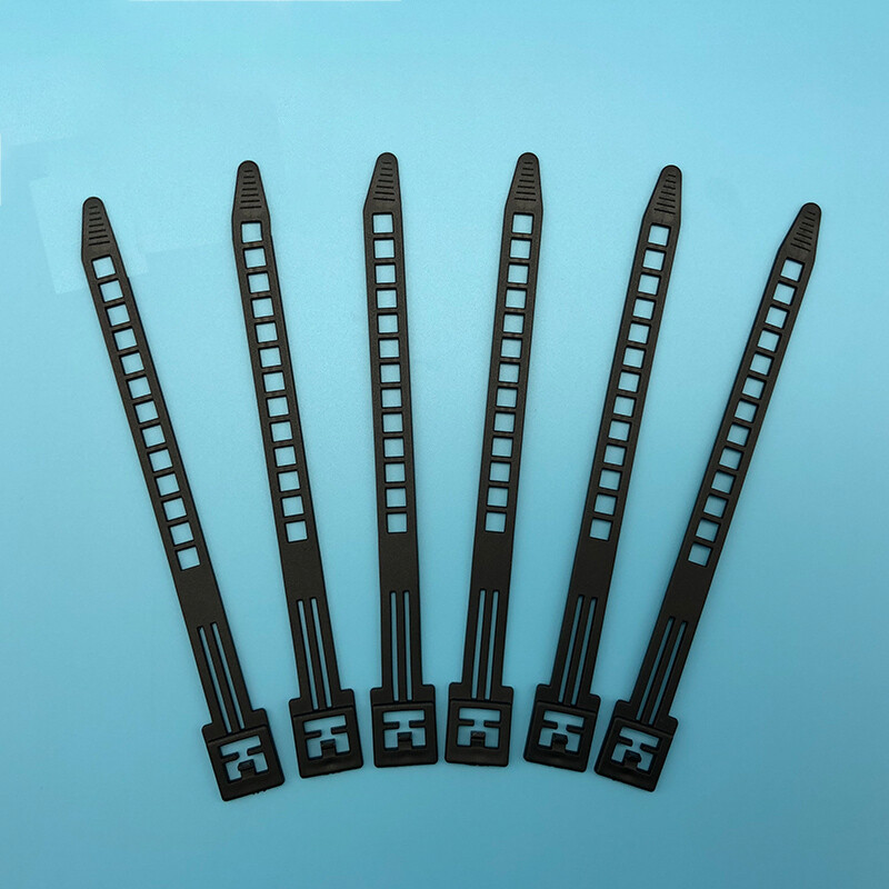 9x150mm Heavy Duty Nylon Plastic Cable Zip Tie Strap Reusable Active White Black
