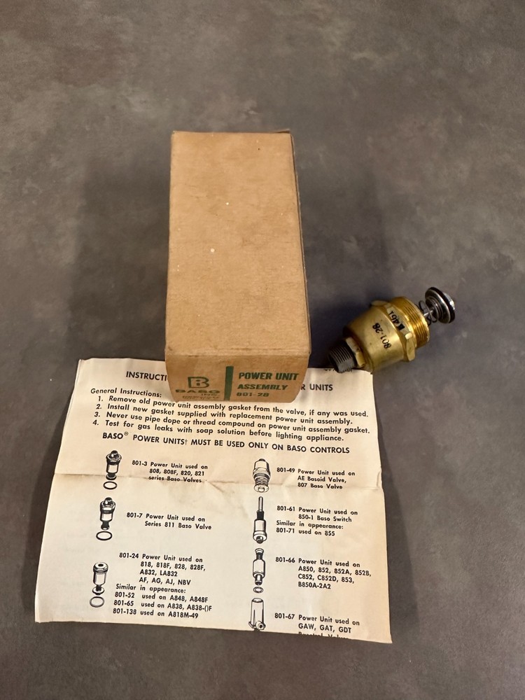 Baso 801–28 power unit assembly