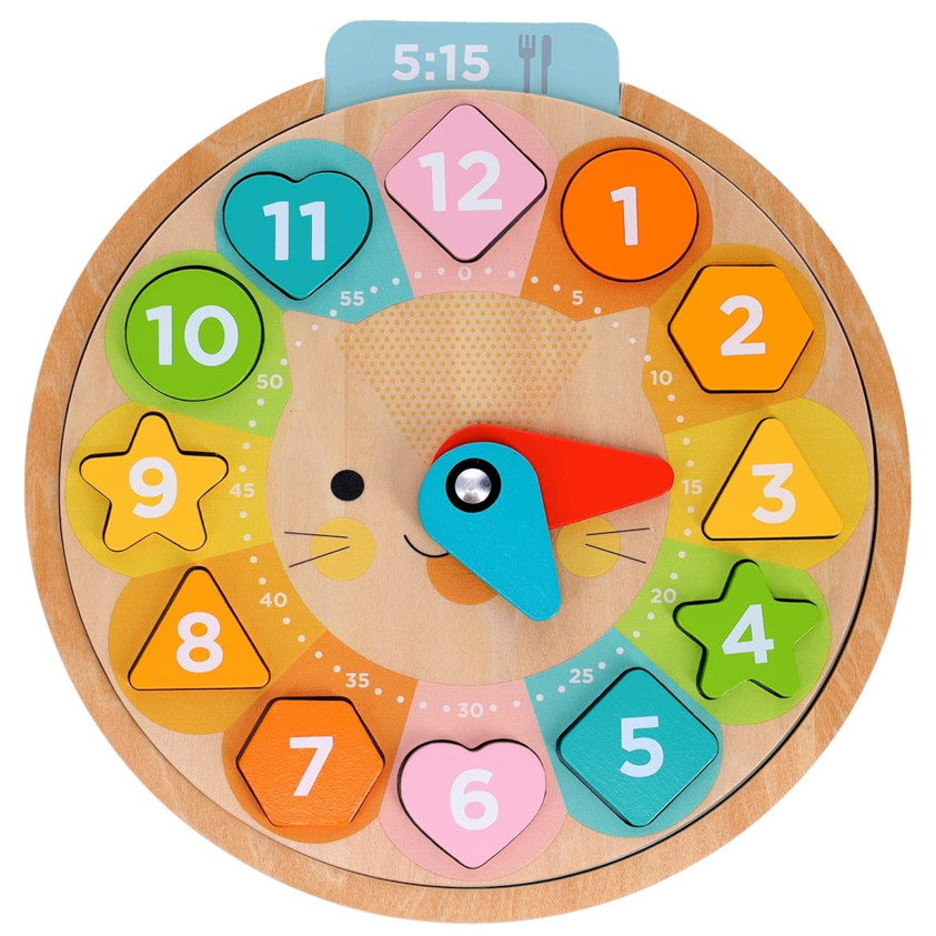 Petit Collage Wooden Learning Clock