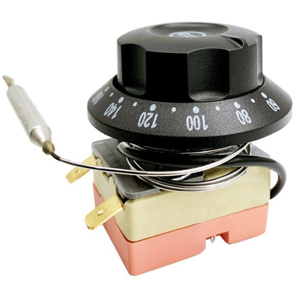 Oven Thermostat Controller Switch 2 Pin 250V 16A Adjustable Temperature