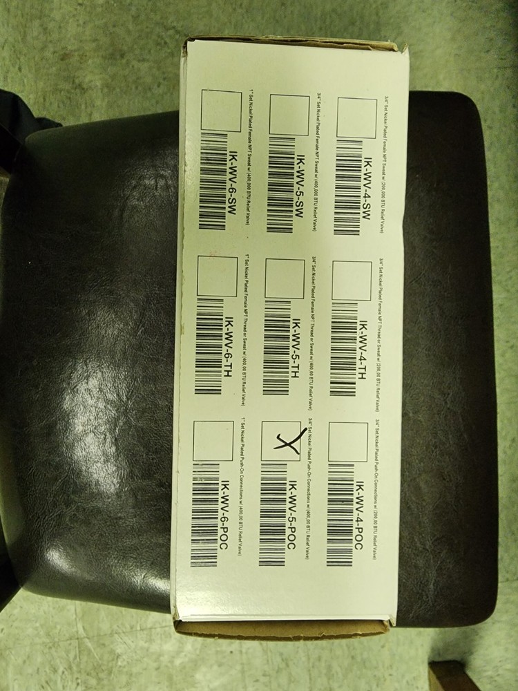 tankless water heater service valve kit