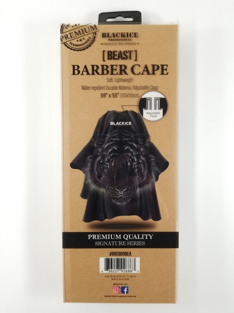BLACKICE Professional Premium Graphic Pattern Barber Cape-Beast