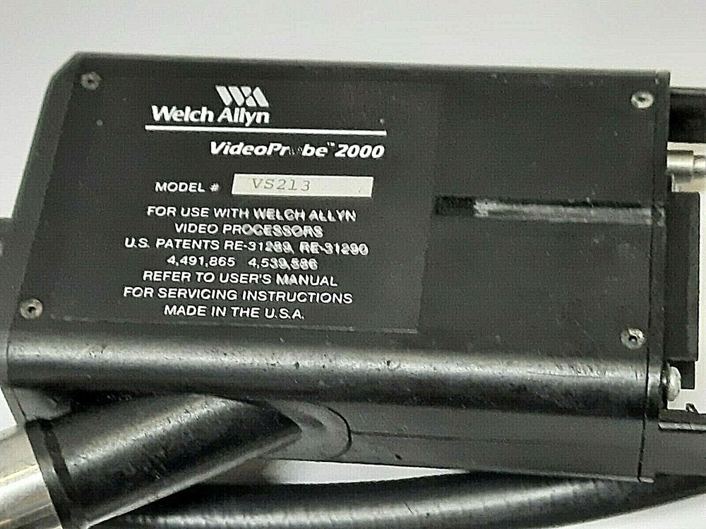WELCH ALLYN VIDEO PROBE 2000 MODEL # VS231, HANDLE MODEL # 81200