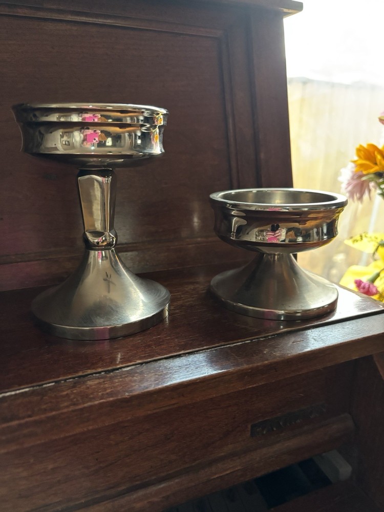 Pottery Barn Silver Plated Candlesticks | Elegant Home Decor