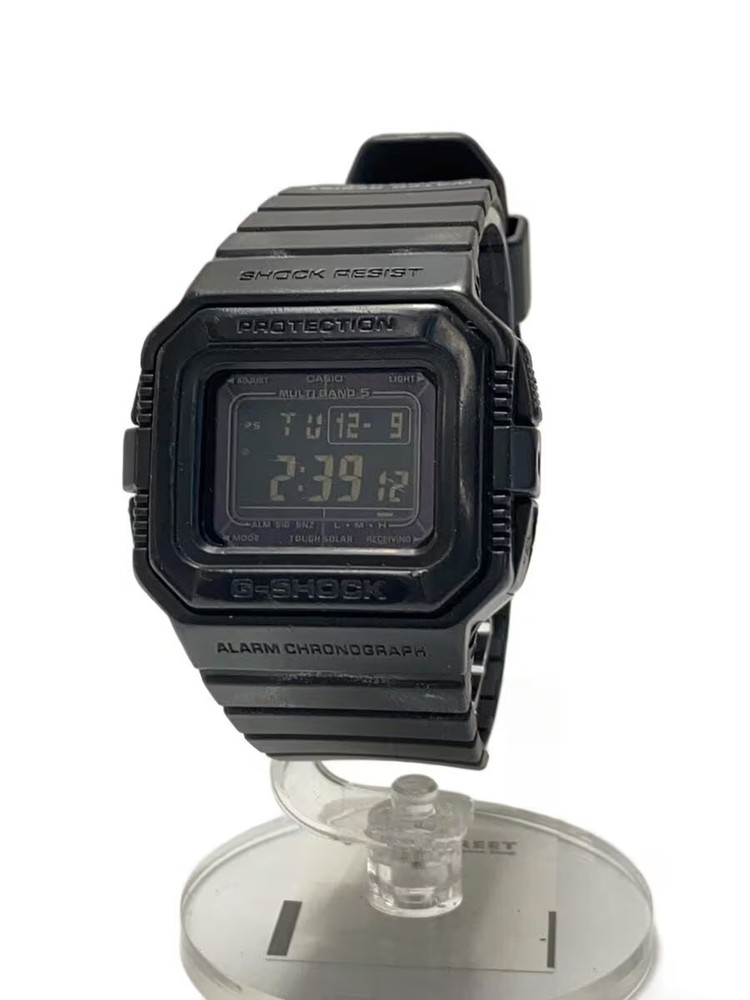 CASIO Solar Watch G SHOCK Digital Rubber BLK BLK