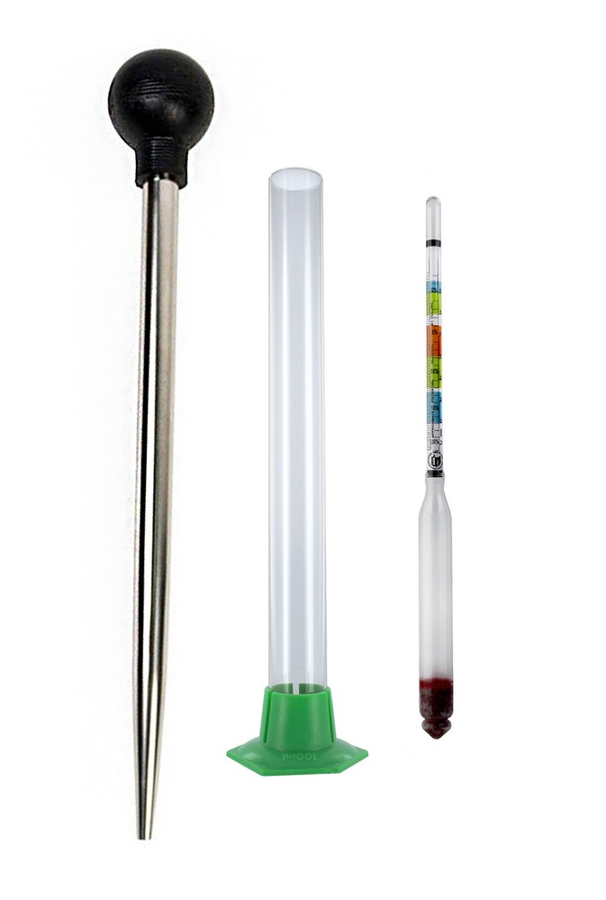 Home Brew Ohio Superior Gravity Testing Combination (Stainless Steel Baster,