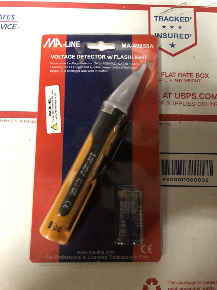 MA Line Voltage Detector W/ Flashlight