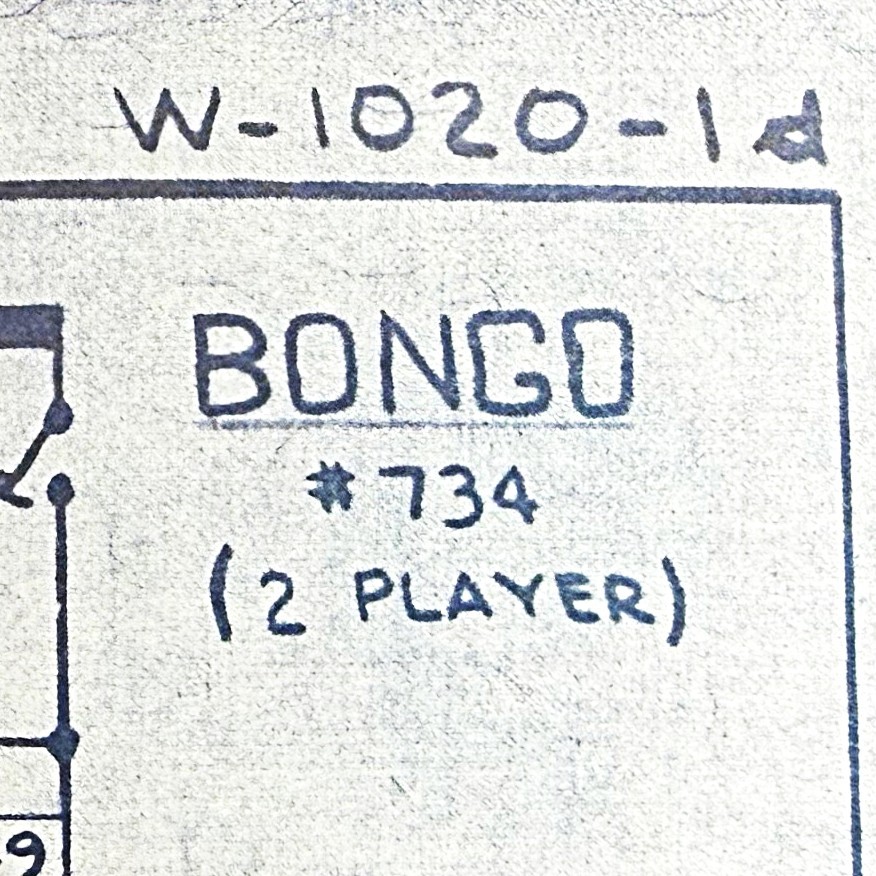 Bally Bongo Pinball Machine Game Manual Schematics ORIGINAL