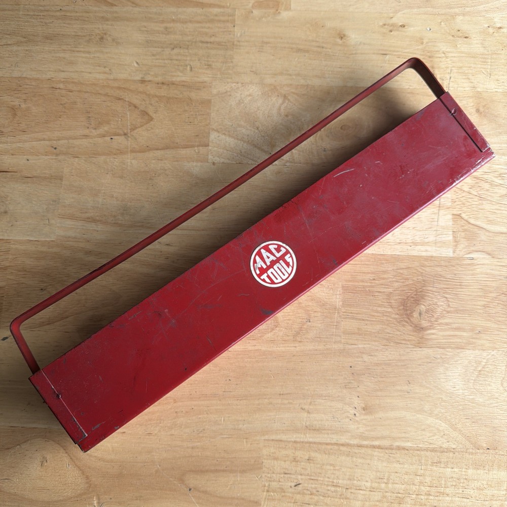 Mac Tools 13.5" Deep Socket Tray Holder Organizer with Handle Red VT15