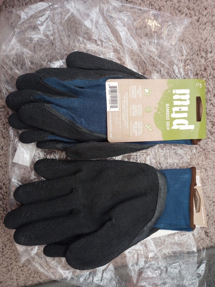 Mud SM7196B/ML Bamboo Grip Gloves, Medium/Large