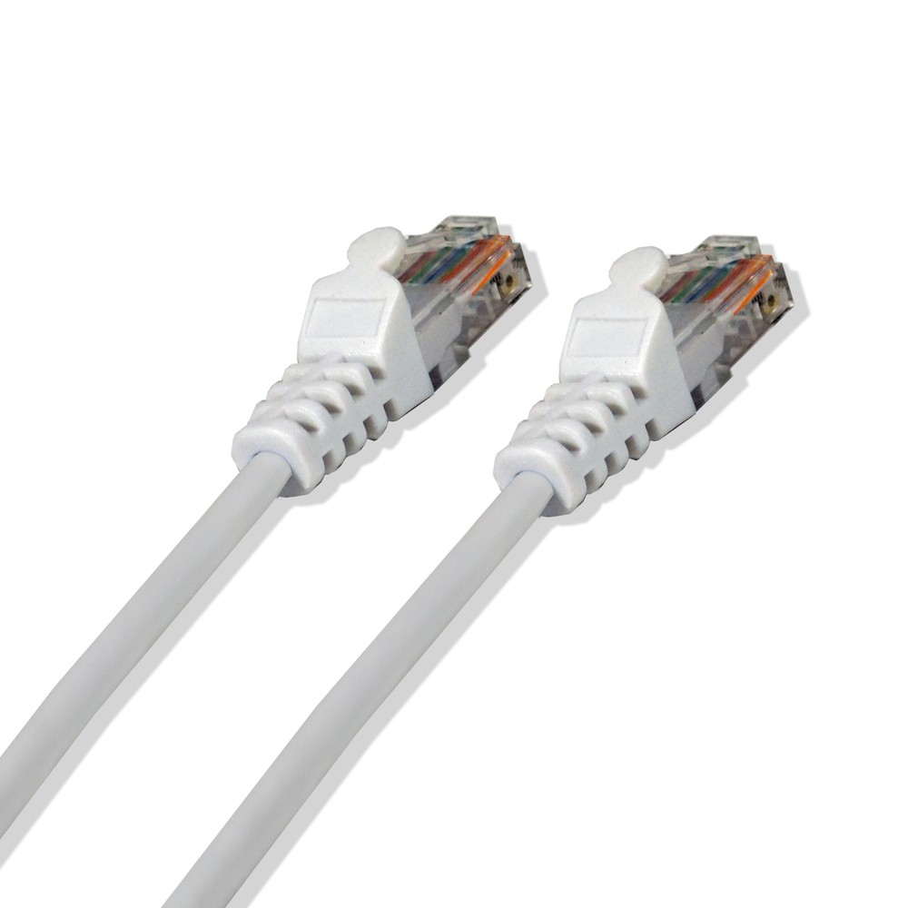10FT Cat5e UTP Ethernet Network Patch Cable RJ45 Lan Wire White (25 Pack)