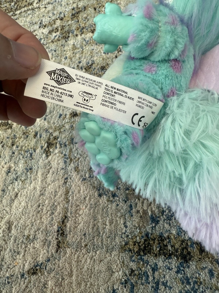 Magic Mixies Magical Misting Pink Blue Interactive Plush Pet Tested Works