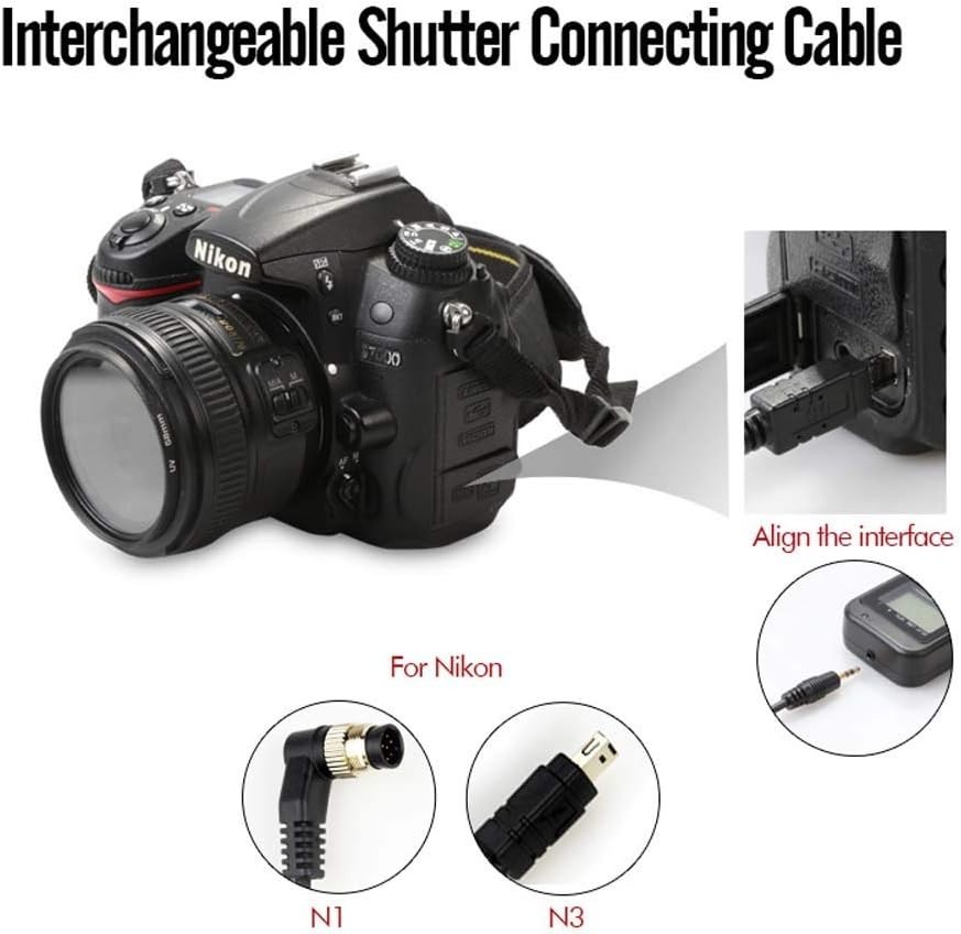 PHOTOOLEX Intervalometer Digital Camera Remote Shutter Release Controller T710N