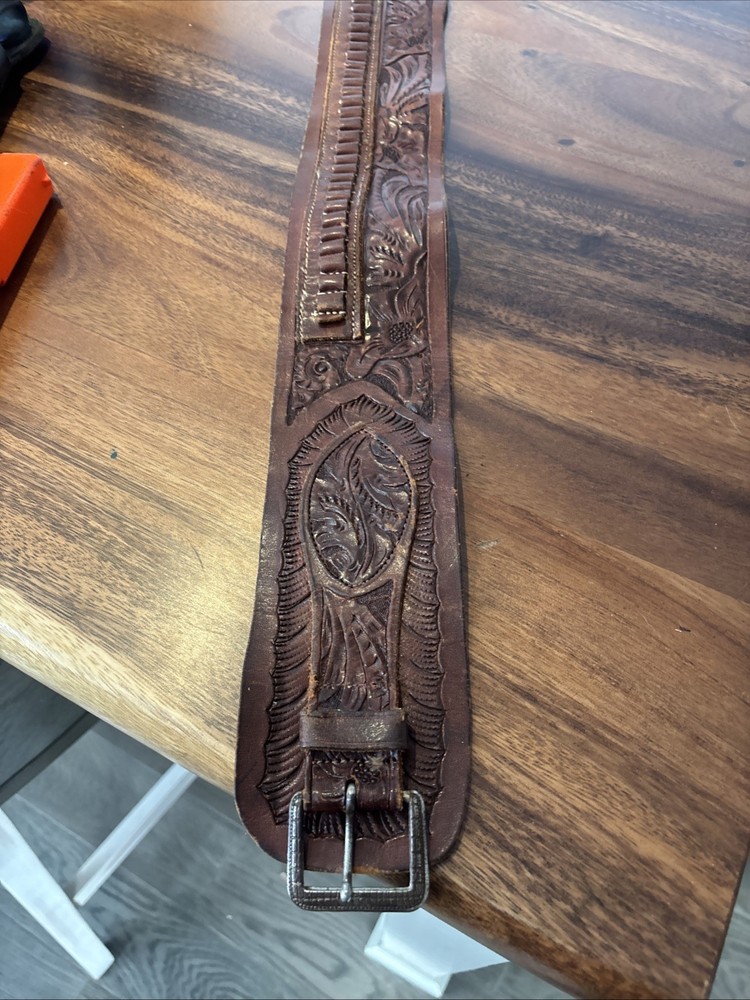 Western Cartridge Belt Hand Tooled