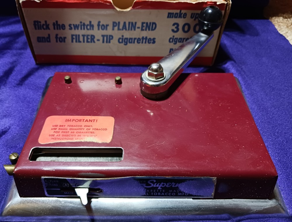 Premier Supermatic Vintage Cigarette Making Machine Pre-owned Original Box