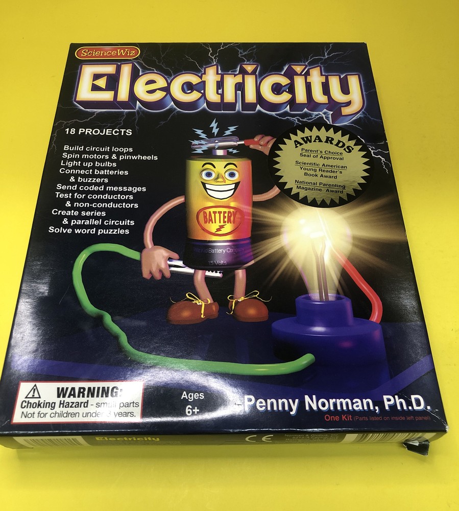 ScienceWiz Electricity 18 Projects Kids Educational Science Book & Activity Kit