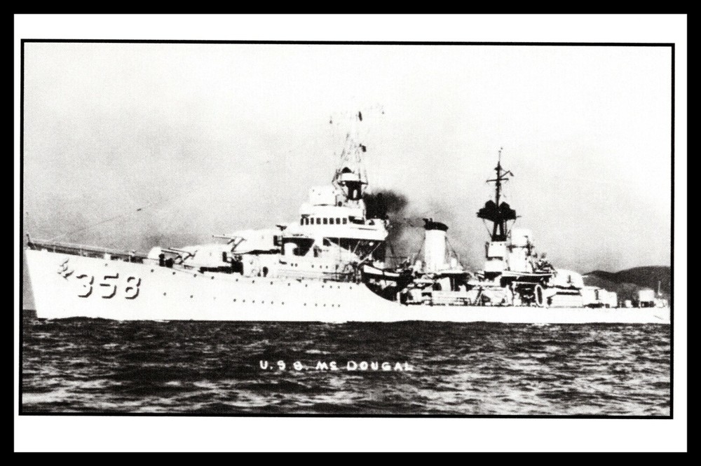 Postcard USS McDougal DD-358