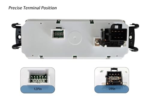 Front HVAC Climate Control Module Panel is Compatible with 1999-2002 599-266