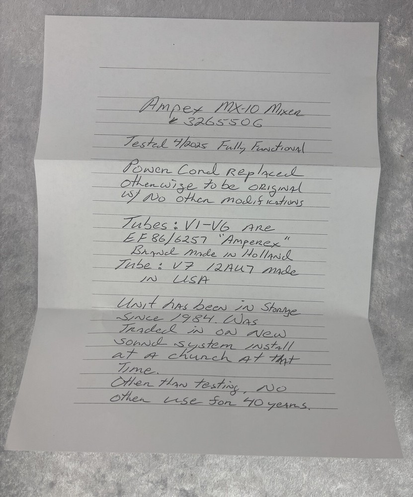 Vintage Ampex MX-10 MX10 mixer