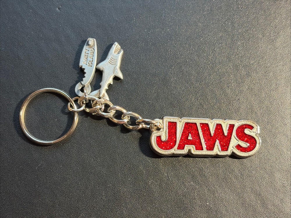 Universal Studios Jaws Shark Movie Dangle Charm Keychain