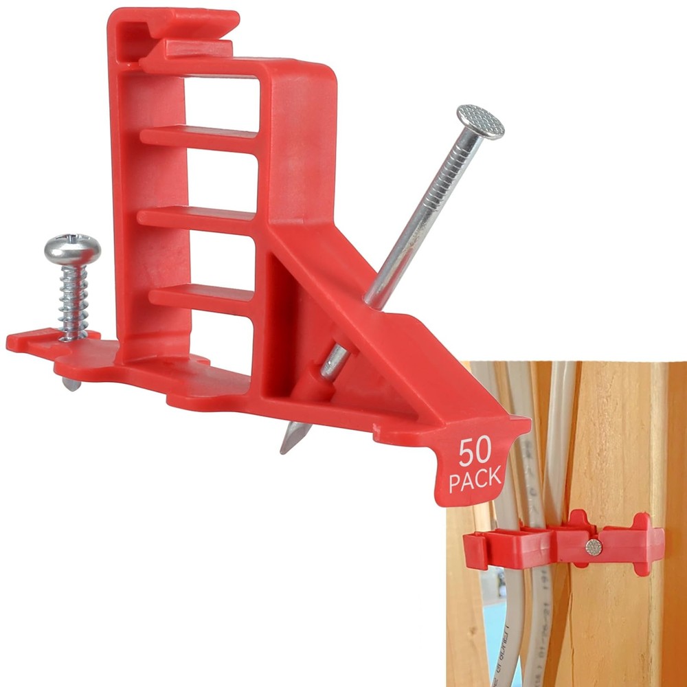 Multi Cable Staples for Romex Clips, Plastic Electrical Wire Stackers, Secure...