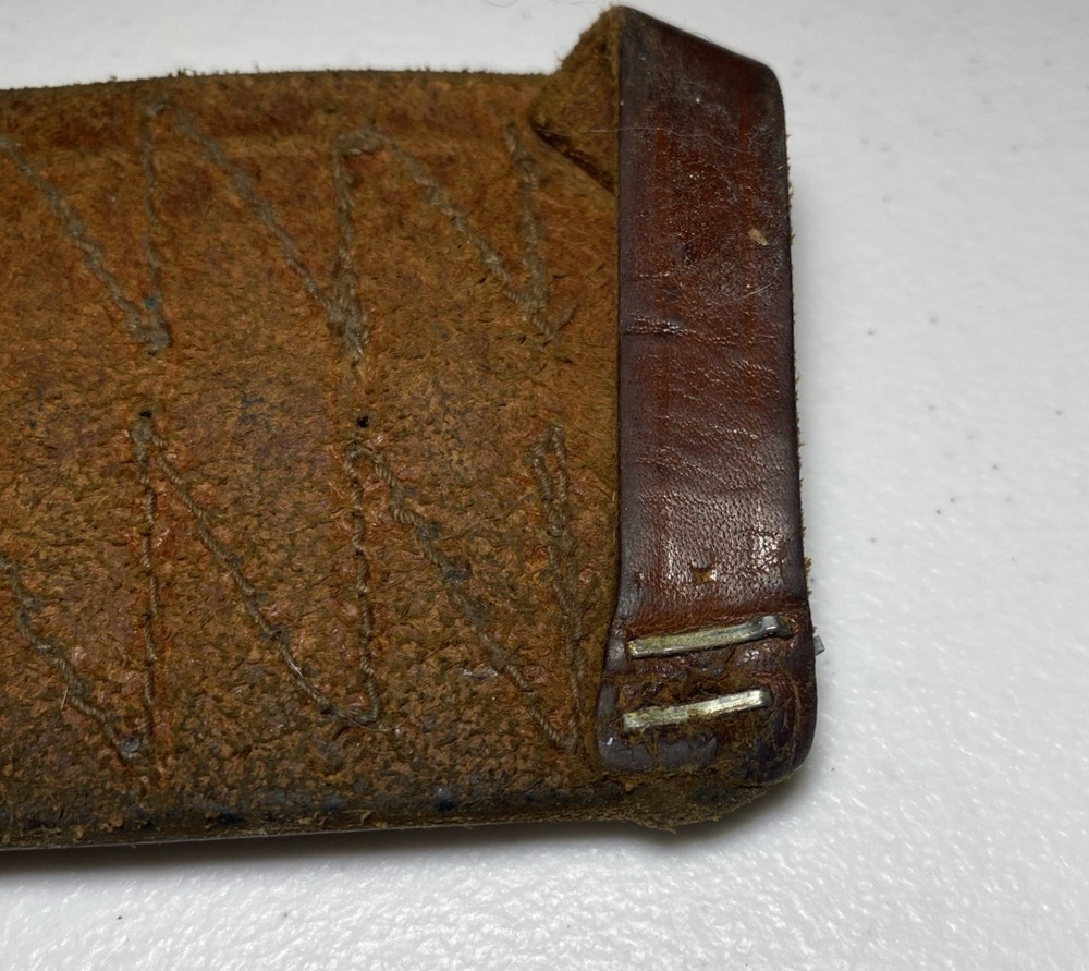 Leather 12 Loop Ammo Belt Holder Brown