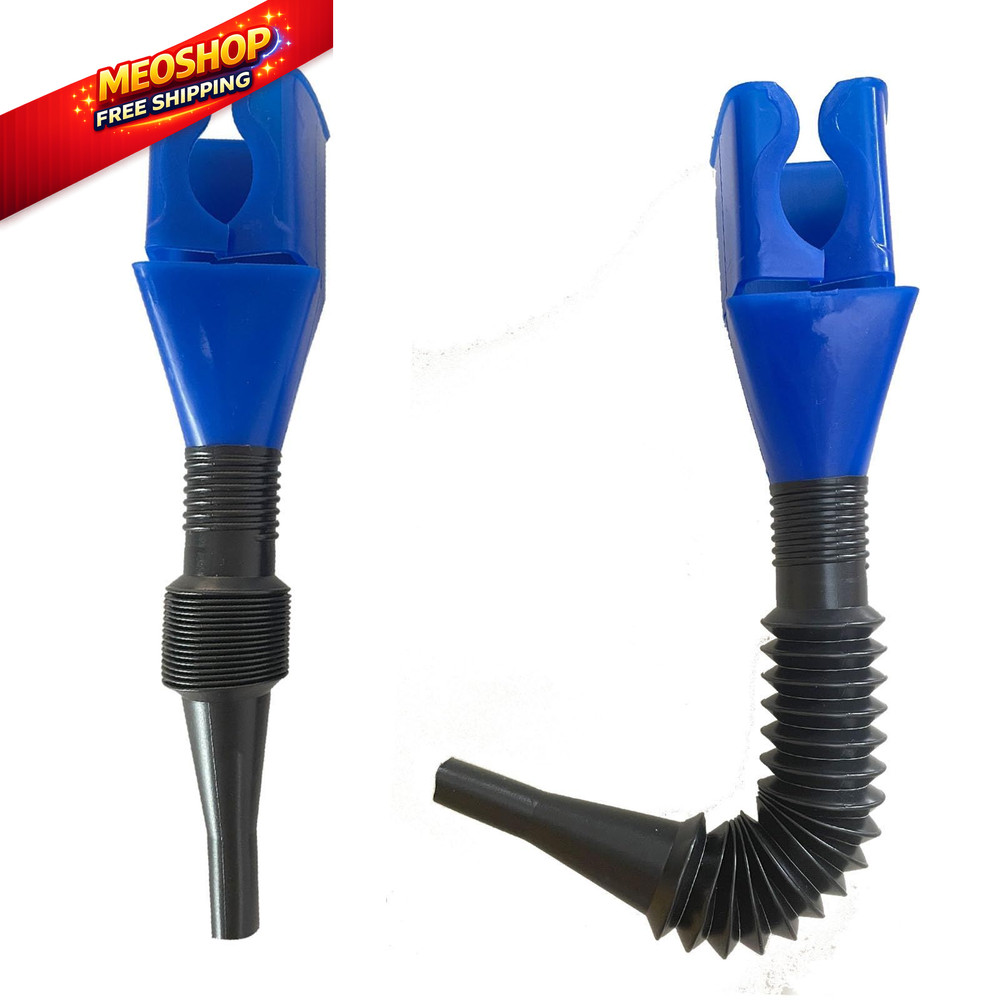 snap on Funnel Foldable Clip Retractable with Flexible Hose Transparent