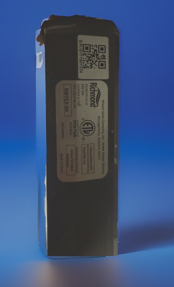 Richmond Electric Tankless Water Heater RMTEX-04