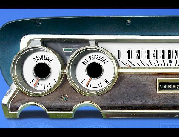 White Face Gauges for 1964-1966 Mercury Comet