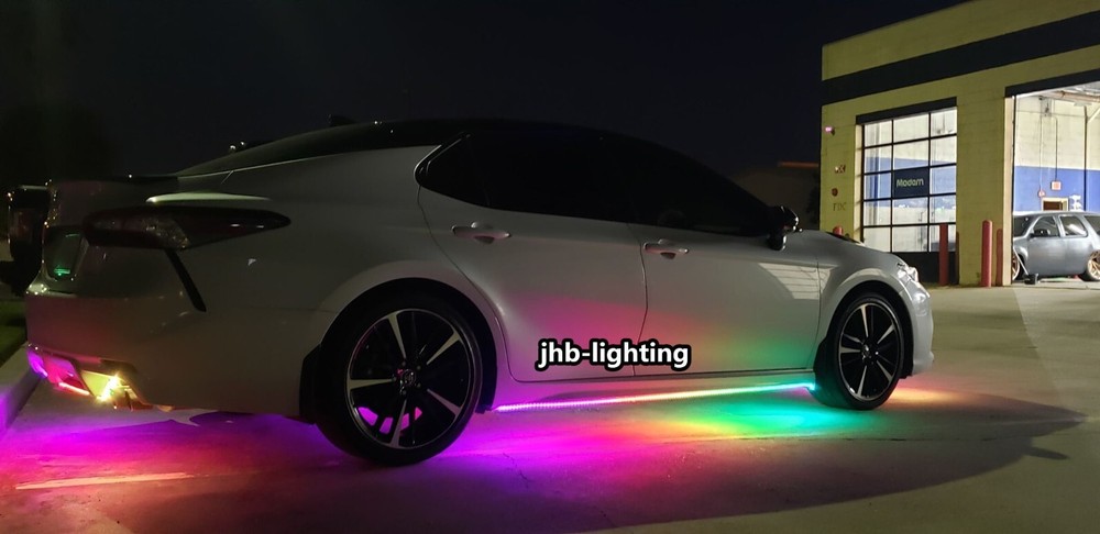 4PCS 4FT+2PCS 6.5FT KIT DOUBLE ROW Remote+APP CHASING Flow LED Strips Lights Kit
