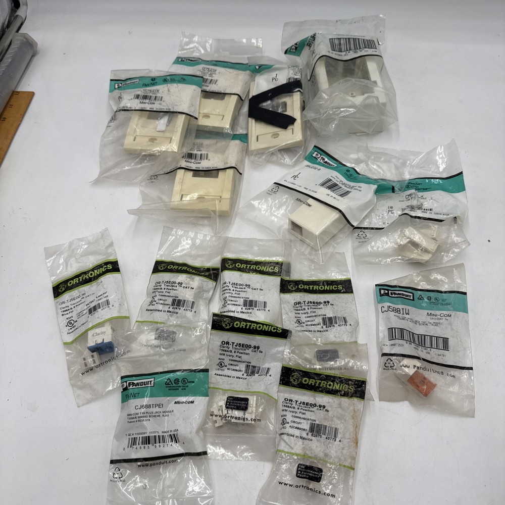 Panduit Ortronics LOT Mini-Com Frames Covers Plates Jacks