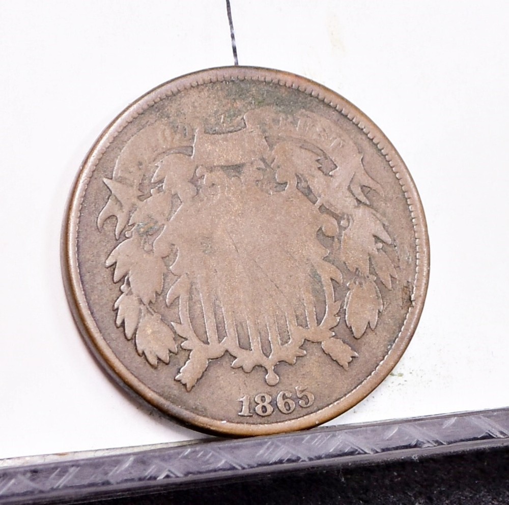 1865 Two Cent Piece - Good (#57185-L)