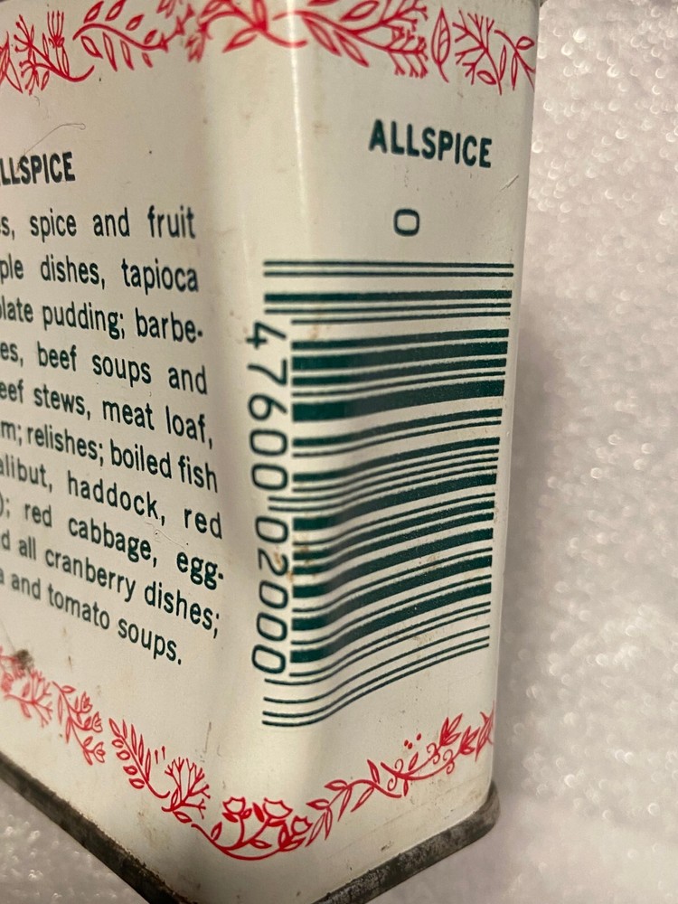 1.75oz Durkee Ground Allspice Tin *Pre-Owned/Empty* dd1