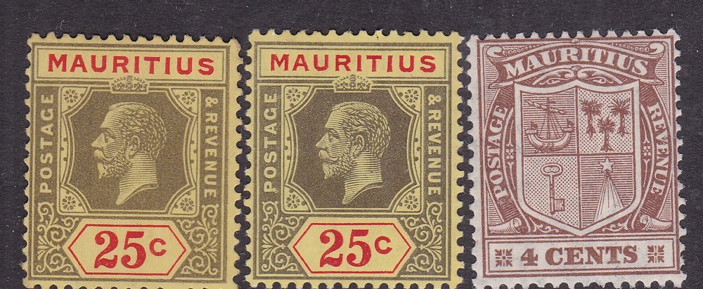 MAURITIUS^^^sc#154,154a,167   LH  GEOV   CLASSICS  @ dco4465masuri