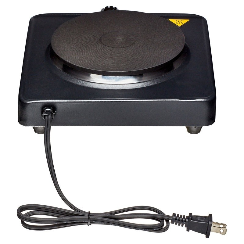 Single Burner Hot Plate Die-Cast Temperature Control Easy Clean Compact Design