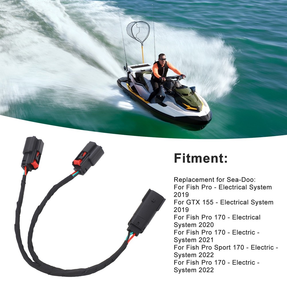 Boat Multiple Accessory Harness Simple Installation for Fish Pro GTX 155