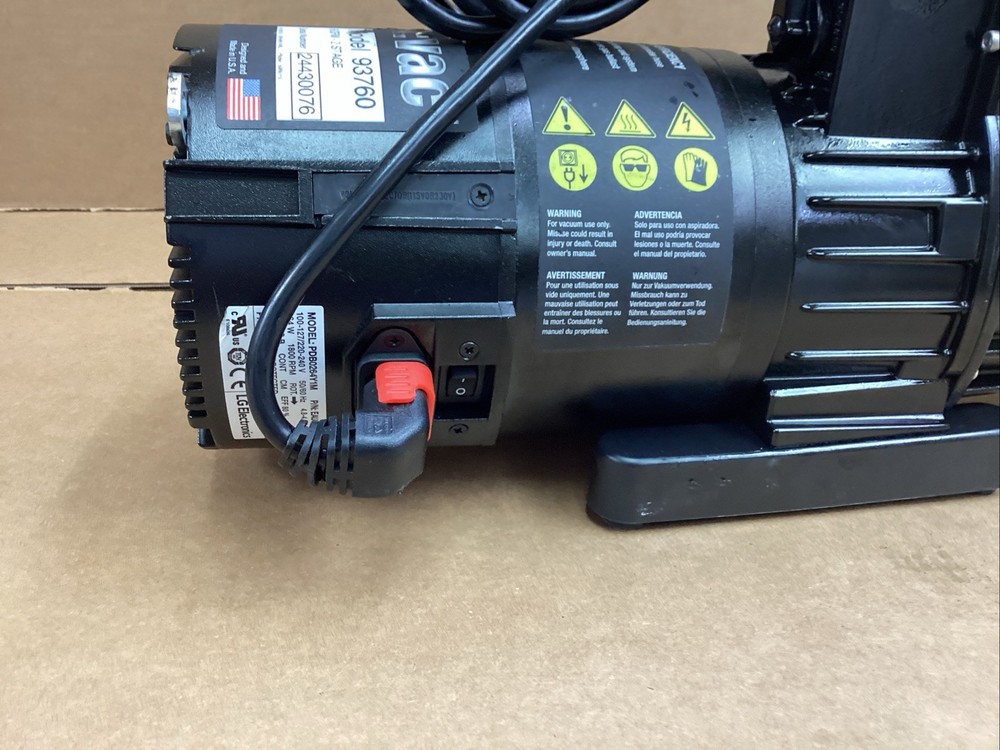 Yellow jacket Super Evac Plus II Vacuum pump model 93760