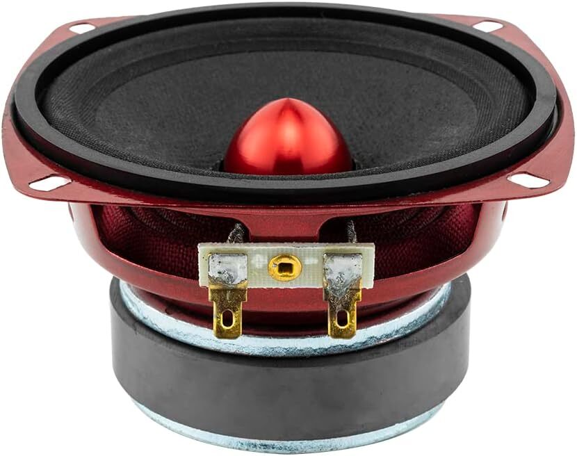 DS18 4x 4" Midrange Loudspeaker with Speaker Connector Adapter - 4 Speakers