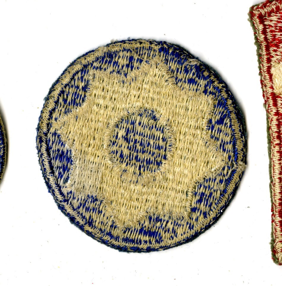 8th Service Command White Back Patch WWII Vintage Southern States