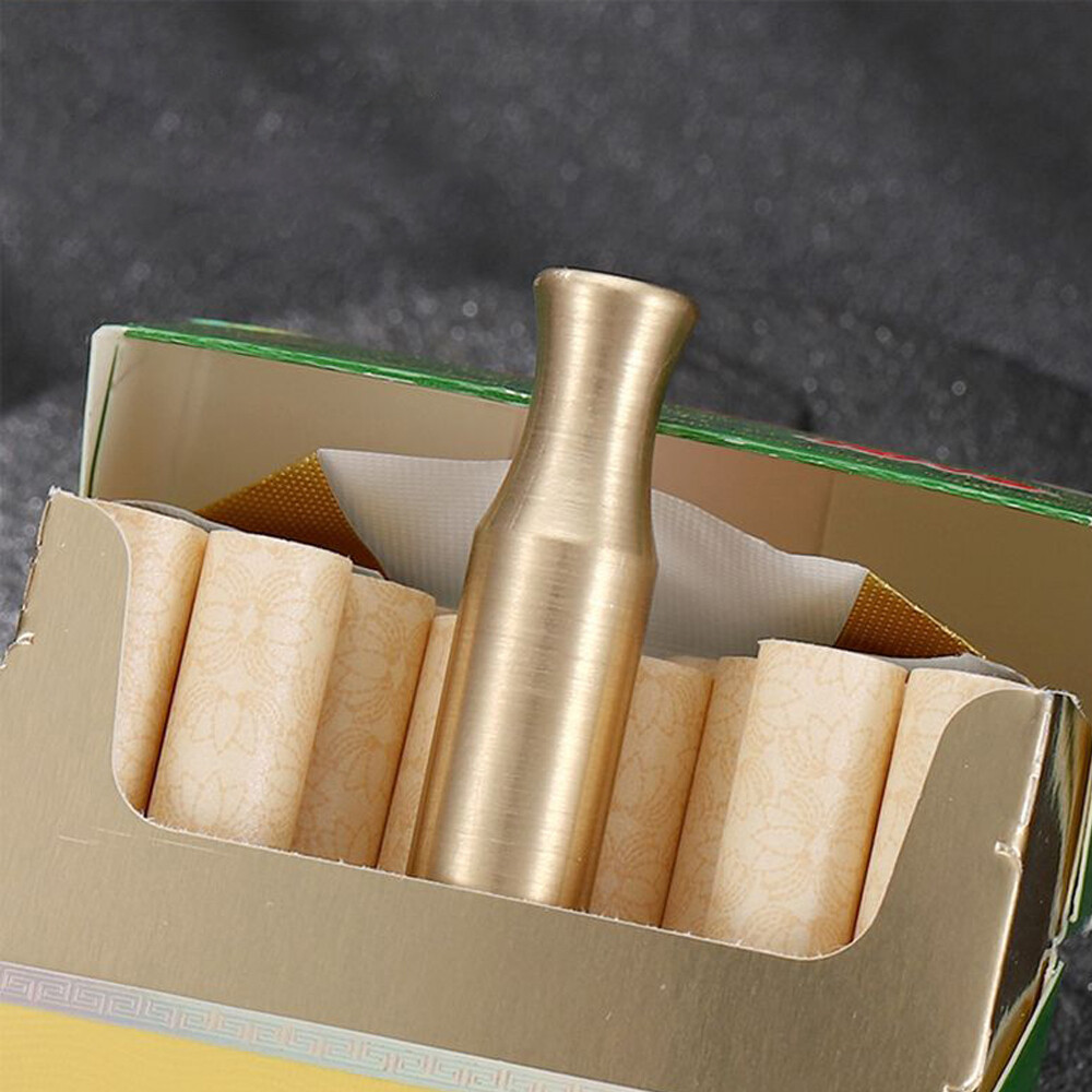 Solid Brass Mini Cigarette Holder Cigarette Filter Pipe Cigarette Holders New