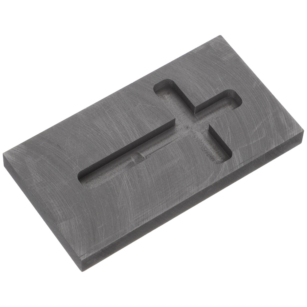 Cross Shape Graphite Ingot Mold Casting Mold for Melting Refining Gold Silver