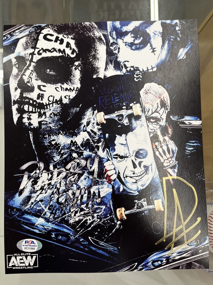 Darby Allin - AEW - Autographed 8x10  PSA Authenticated Read Description