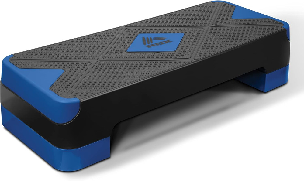 Aerobic Step Platform with Non-Slip Textured Surface -2-Level Adjustable Stepper