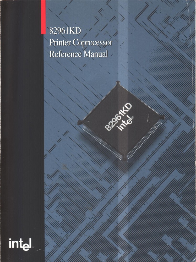 Intel 82961KD Printer Coprocessor Reference Manual