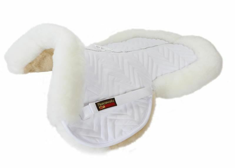 Fleeceworks Classic Sheepskin Halfpad with Rolled Edge - Small, Medium, Large