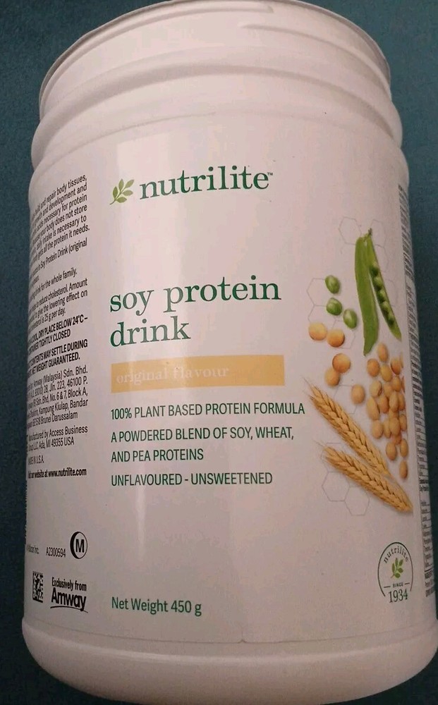 NUTRILITE SOY PROTEIN DRINK 450 gr EXP 06/26 FAST SHIP
