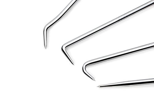 Precision Hook and Pick Set for Automotive | 4-Piece Hand Tools Red