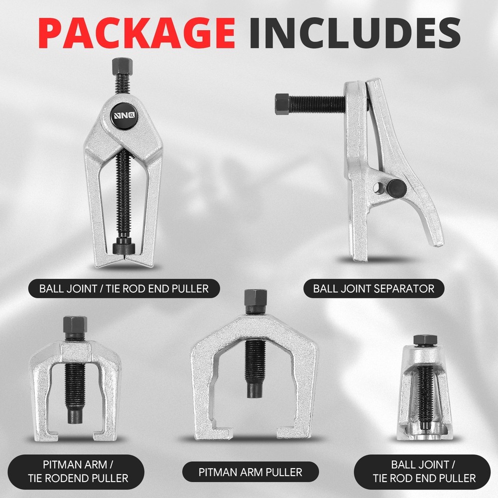 5Pc Front End Service Pitman Arm Puller Ball Joint Tie Rod Removal Tool Set Bule